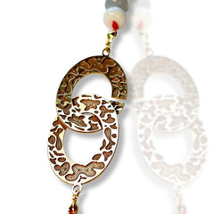 Bee You Oval Necklace – Gold Plated Bronze