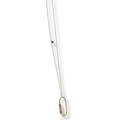 Cartier Mosaic Pattern Oval Gold Long Necklace