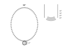 Cinnamon Mosaic Pattern Half-Moon Gold Necklace
