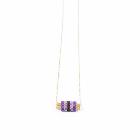 LAVENDER MOSAIC NECKLACE