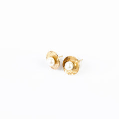 SURREAL PEARL EARRING GOLD