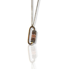 Cartier Mosaic Pattern Oval Gold Necklace