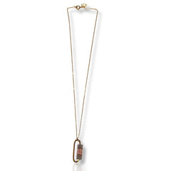 Cartier Mosaic Pattern Oval Gold Necklace